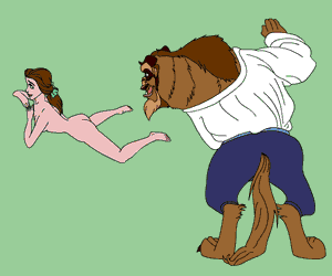 Beauty and the Beast portrait scene early arrangement sans background