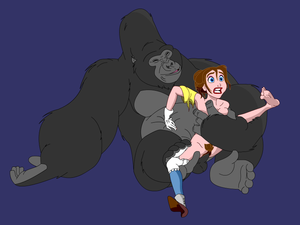 Tarzan Kerchak and Jane sans background