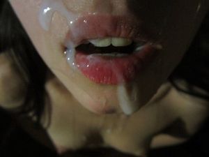 sperm,cum on lips,cumshot,jizz,red lips,sexy,sweet