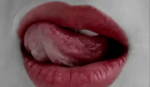 red lips lick gif