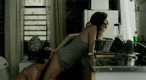 Allison Williams getting her ass eaten on HBO's GIRLS during motorboating scene