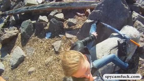 Sexy teen honey casual sex by the beach