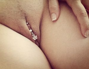 Sexy pussy with piercings
