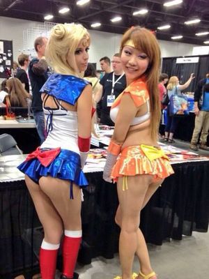 Sailor Moon and Sailor Venus