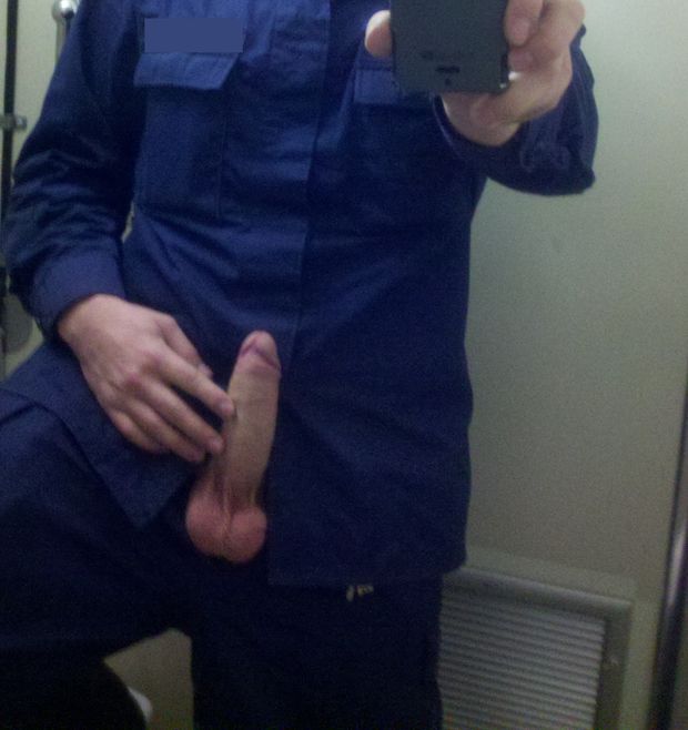 Horny in uniform!