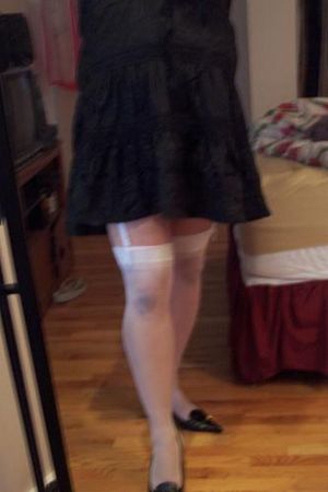 I always feel so sexy in these white stockings