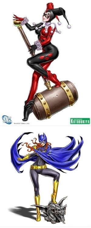 Harley Quinn and Batgirl.