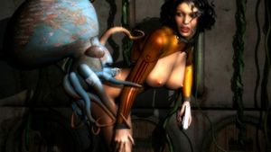 3D XXX-Sci-fi and aliens