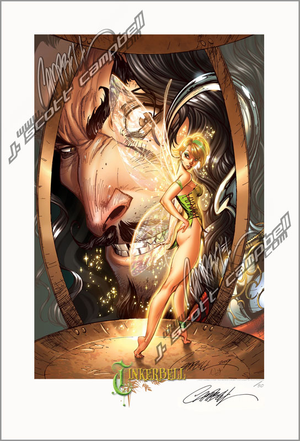Tinkerbell and Captain Hook - J. Scott Campbell - 2010