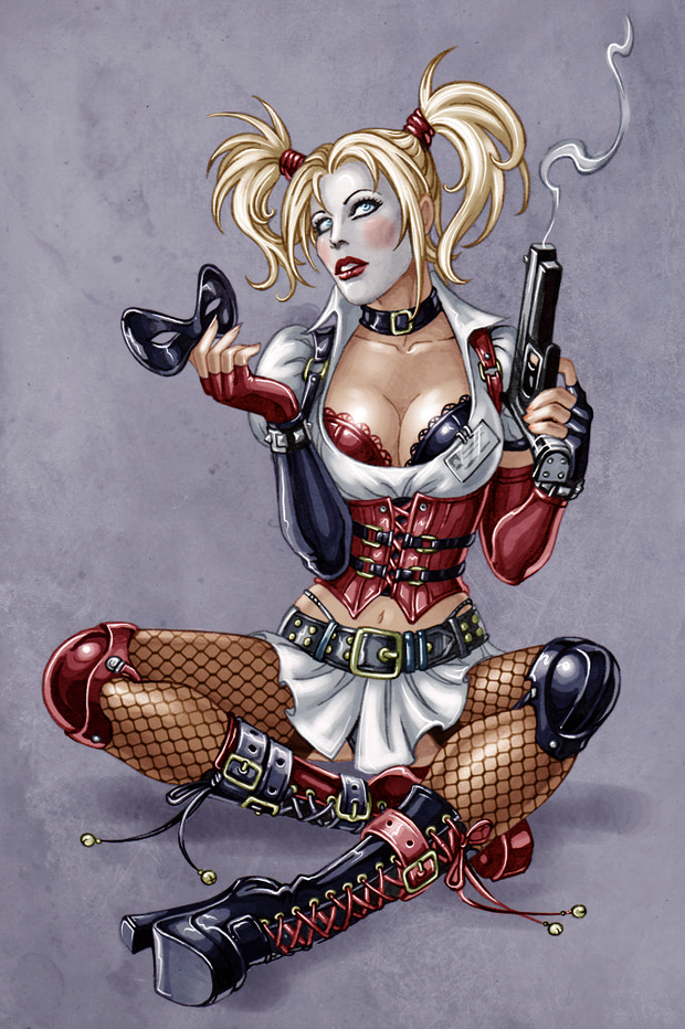 Arkham's Harley Unmasked by TigerK0690