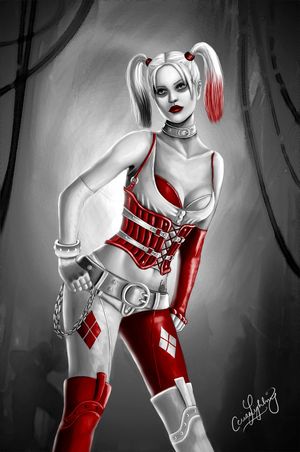 Batman Arkham City - Harley Quinn by ceriselightning