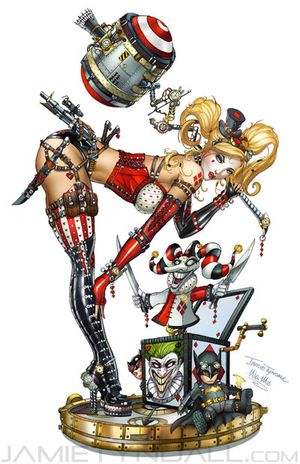 Steampunk Harley Quinn by jamietyndall