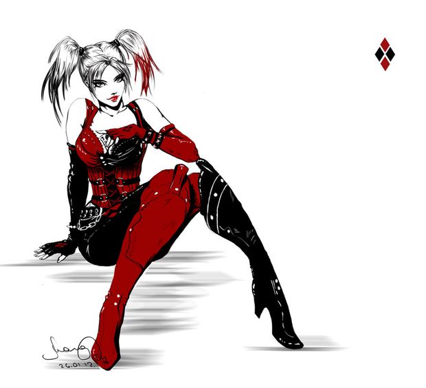 Harley Quinn: hiding joker by Vlastika