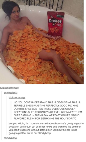 HELL YES. Can you imagine what it would be like to be able to lick Dorito cheese off her pussy?? Damn..........