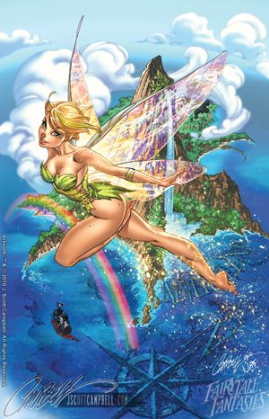 Tinkerbell flying high