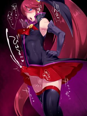 1boy bare_shoulders black_gloves blue_eyes blush crossdressing cum cure_unlovely ejaculation elbow_gloves erection erection_under_clothes gloves hair_ornament hairpin hands_on_hips happinesscharge_precure! hiuna_hayami long_hair magical_girl open_mouth ot