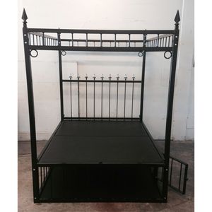 Queen Size Alex bed with cage and corner rings