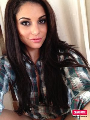 Charlotte Springer Plaid Shirt Selfies