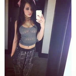 Pretty brunette with big tits