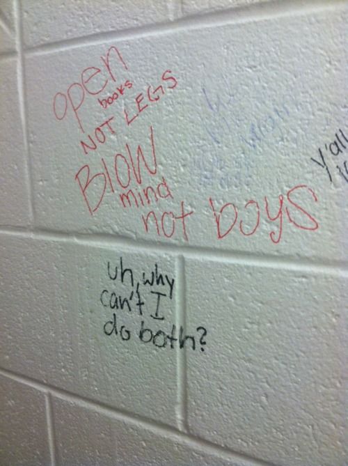 Reblog: amporas:i don’t normally write on the walls, but i was...