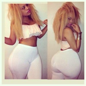 Crazy Hair And A Phat Black Ass