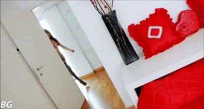 Fabulous tranny big boobs lingerie in this animated pic