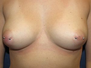 Sexy pierced inverted nipples