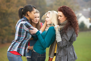 Group of Womening Bullying