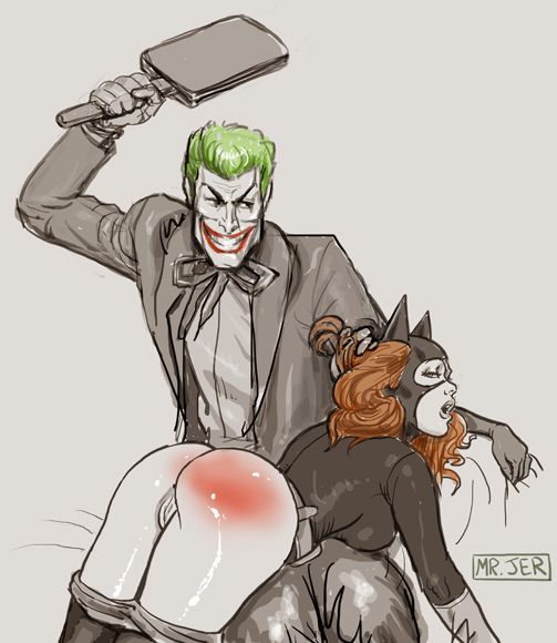 The Joker and Batgirl by misterjer