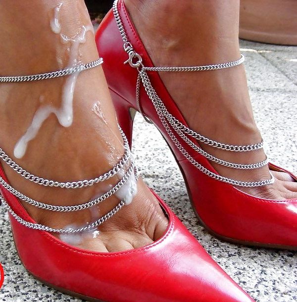 jizzed foot