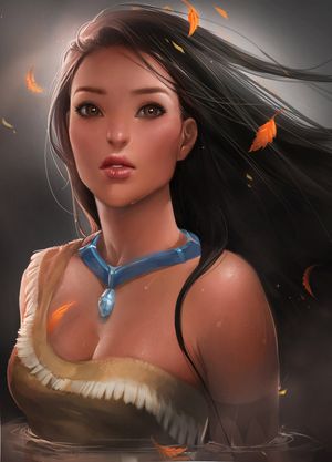 Pocahontas by sakimichan