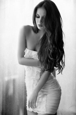 Dress Stockings Spreading Glamour Girl 17611