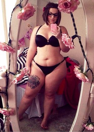 Superb big tits lingerie in photo