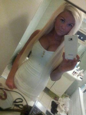 Blonde Norwegian selfie