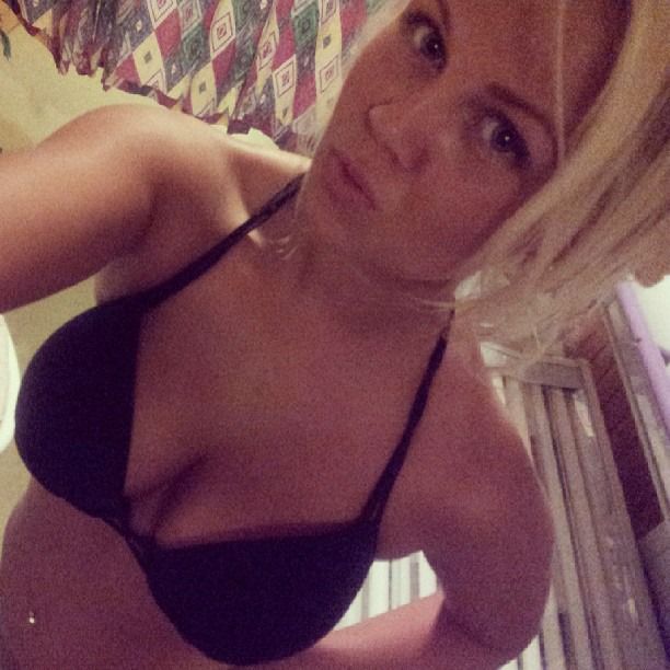 Black bikini selfie
