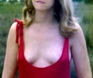 MILF braless in her very low cut dancing top