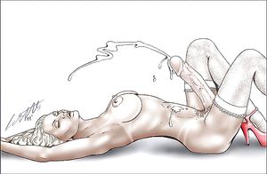 Big Dick Girl Enjoys Shooting Her Load