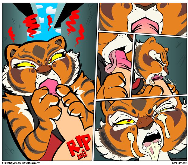 2012 angry angry_sex anthro cum cum_in_mouth cum_inside cum_on_face erection feline fellatio female handjob human human_on_anthro kung_fu_panda licking male master_tigress oral oral_sex orgasm penis r!p r!p_(artist) red_eyes sex tiger tongue tongue_out