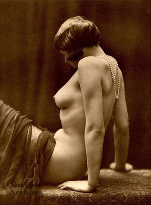 Vintage model posing for photo