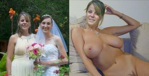 Bridesmaid with nice trimmed pussy