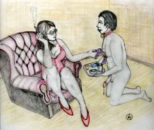 Korin-Mistress-Male-Slave-Drawing-19