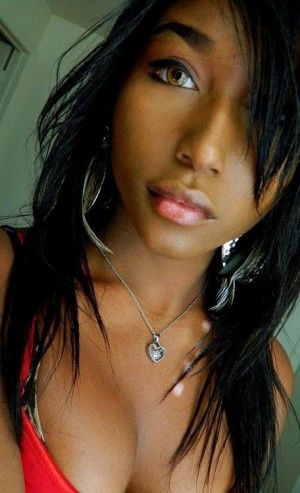 Beautiful Ebony Girl Selfie