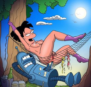 Bender bangs asshole of Amy