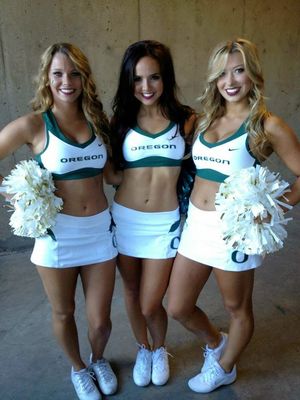Another Triple Threat from Oregon Cheerleaders
