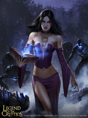 Witch Holding the Book of the Dead by 88grzes