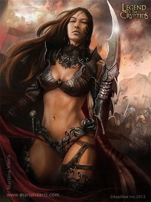 Atla`s Strongest Female Warrior - Regular Mari by Blackfoxst