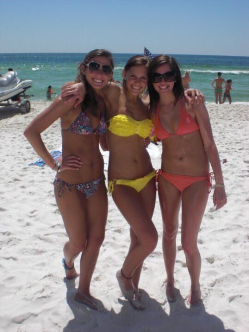 Girls at the beach.