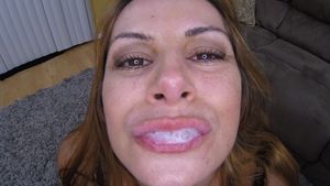 Friday makes her XXX cum swallowing comeback for loadmymouth.