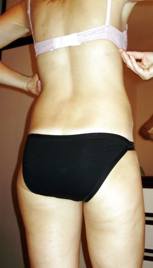 Wife cameltoe and dirty panties