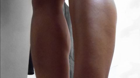 Wife's shapely legs. Start at the toes...